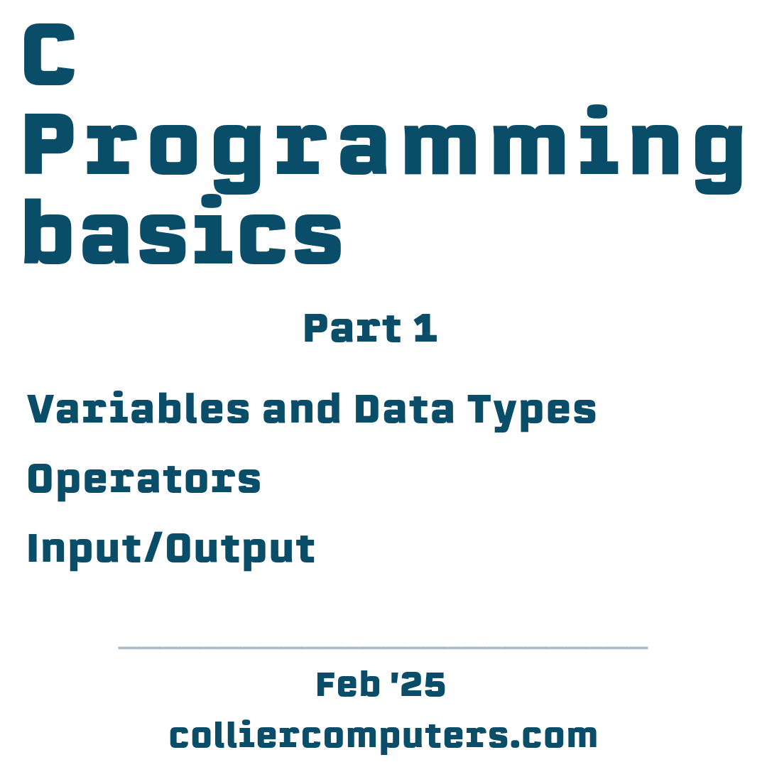 C Programming Basics – Learn Fundamental Concepts – Part 1